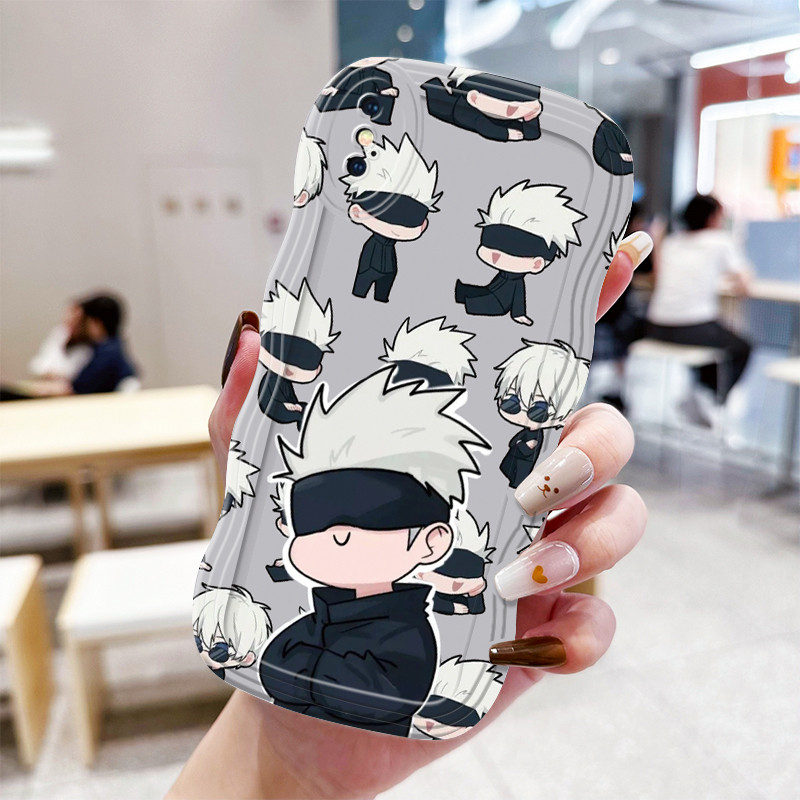 Casing Hp Untuk iPhone X XS Max Xr Case Casing Kasing Anti Drop Cesing HP pola pria berambut putih K