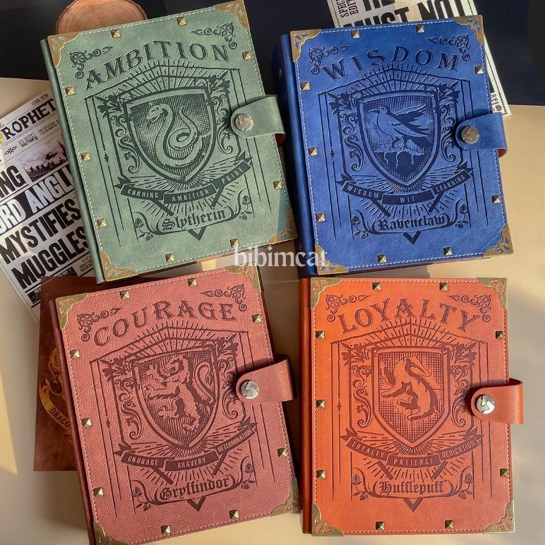 

Terbaru (A5 Size) Binder Journal Set Hogwarts House Version / Agenda Notebook Pc Photocard Promo