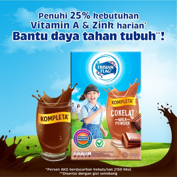 

Frisian Flag Kompleta Susu Bubuk Keluarga Cokelat 800g
