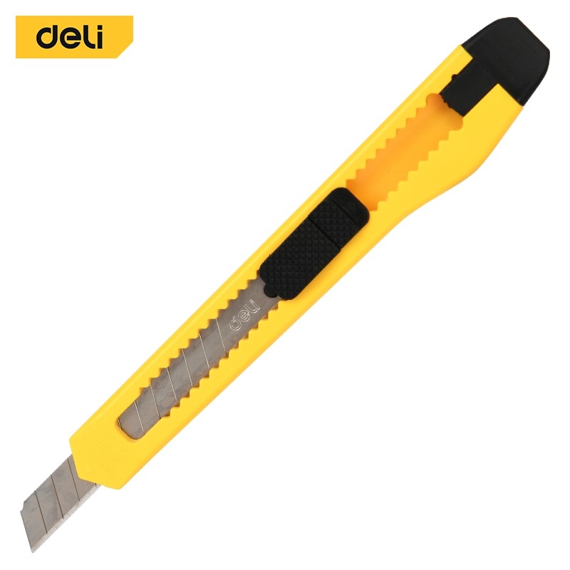 

Deli Tools Cutter / Cutter 9mm #9mm,SK5 #YELLOW / EDL009A