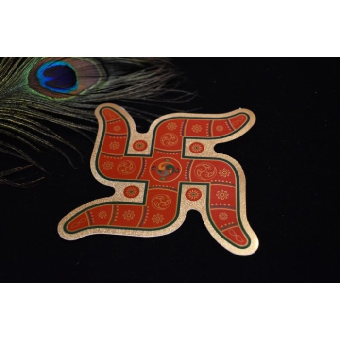 

Ready stock] Diwali Red Swastik Sticker - 11 cms - Price for 1 pc
