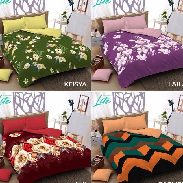 Bed Cover Set Sprei Fitted 180X200 Kintakun Lite