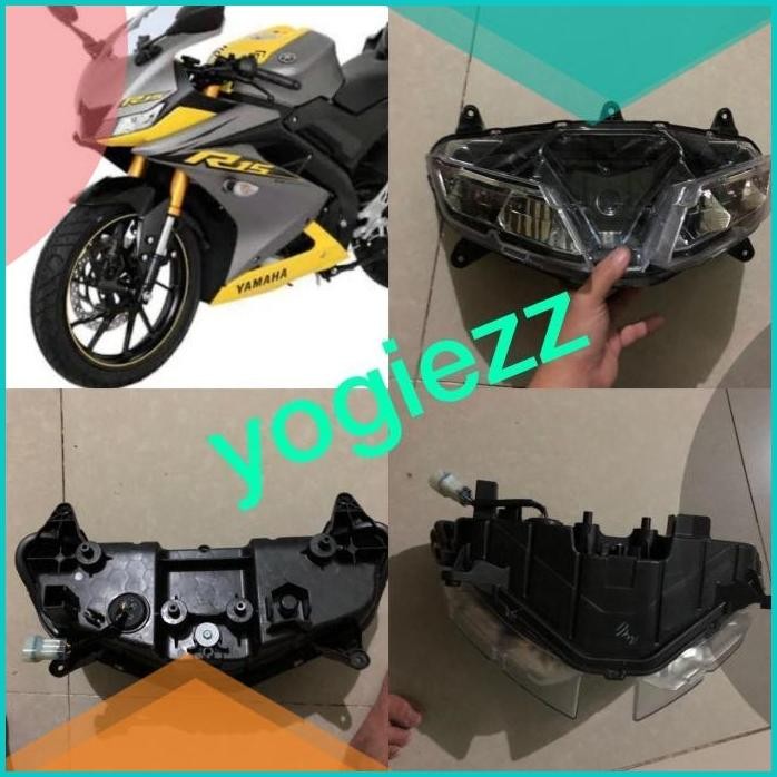 Headlamp yamaha r15 v3 lampu depan r15 headlamp r15 v3 assy ory koito