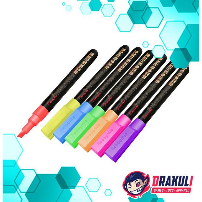 

TERBARU HOBBY MIO WATER-BASED FLUORESCENT COLOR MARKER !!!!!