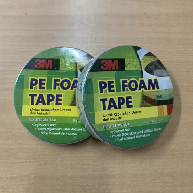 

hanya disini] 3M PE Foam Double Tape tebal 1 mm size 24 mm x 4 m