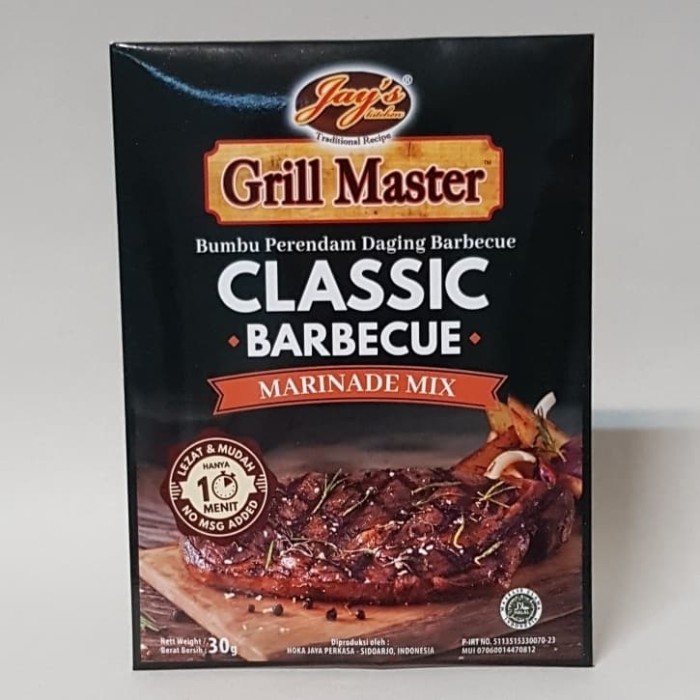 

Bya - Jay'S Grill Master Classic Barbecue Marinade Mix 30 Gr