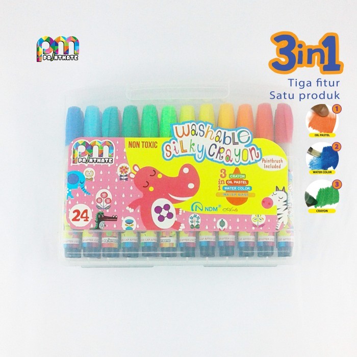 

Crayon Silky Paintmate 24 Warna bonus kuas di dalamnya