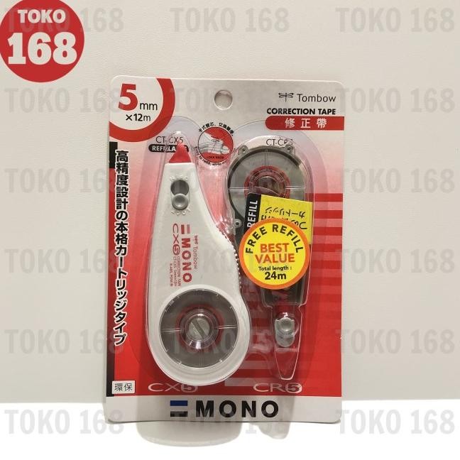 

Tombow Mono Correction Tape/ Tipex Kertas + Refill (Set)