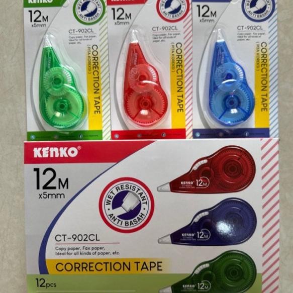 

Tip Ex Correction Tape Ct-902Cl Kenko (1 Pak / 12 Pcs)