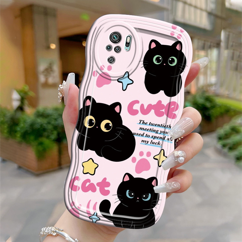 Casing Hp Untuk Xiaomi Redmi Note 10 Note 10s Note 10 Pro Case Casing pola kucing bagus Kasing HP An