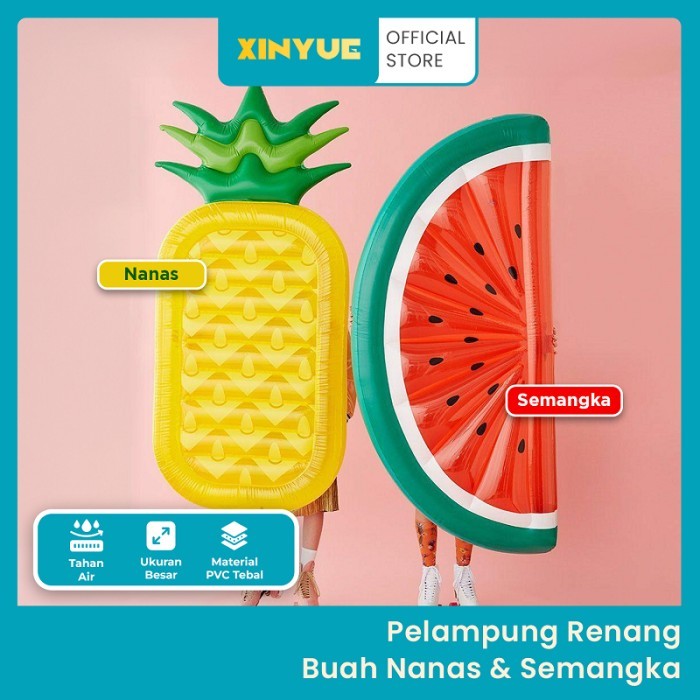 Jual Pelampung Renang Matras Bentuk Buah Semangka Dan Nanas -Xinyue