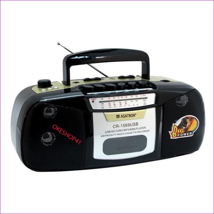 Promo Radio Asatron Usb 1569 Radio Tape Kaset Jadul