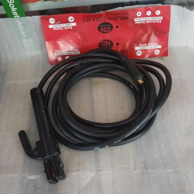 Paket Set Stang Las & Stang Masa & Kabel Las 5 Meter Stang Las Listrik Terlaris