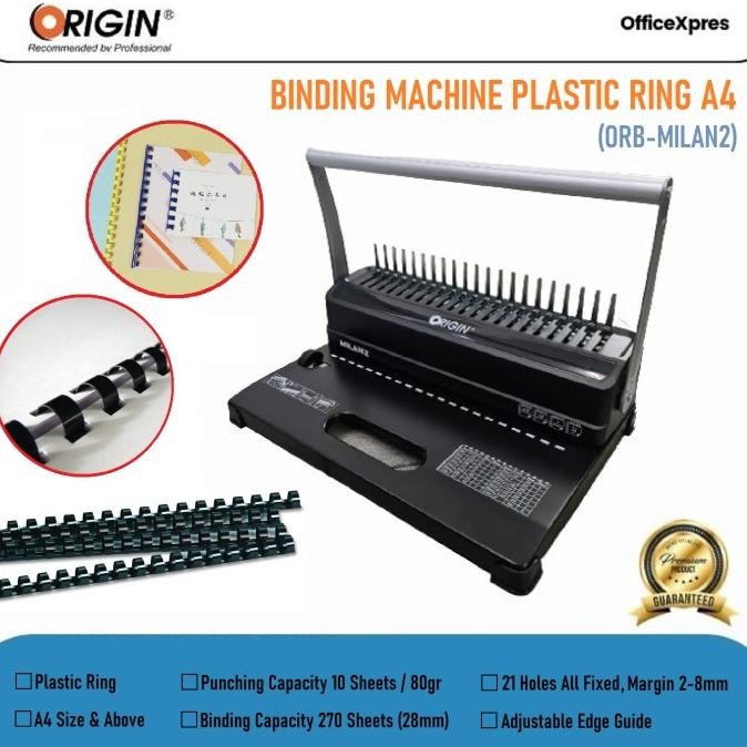 

Mesin Jilid Spiral Plastik A4 / Mesin Binding MILAN 3:1 Origin
