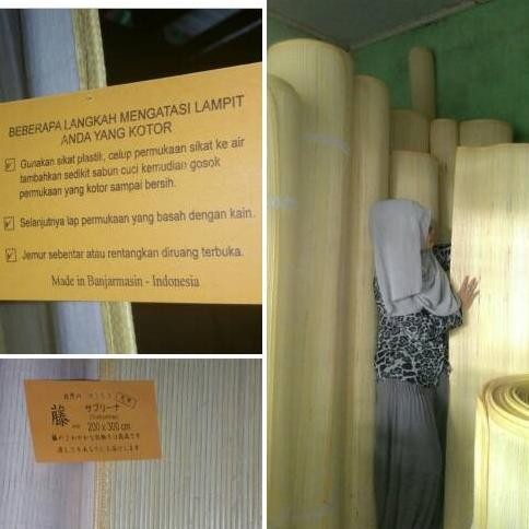 tikar rotan kalimantan ukuran 200 x 300 cm.