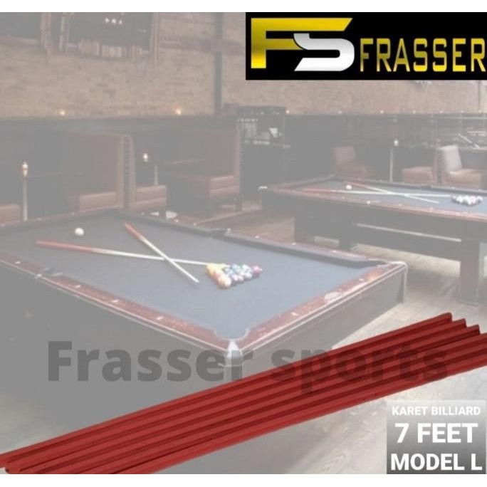 Promo Frasser Karet Ban Meja Billiard Biliard 7 Feet atau 8 Feet Model