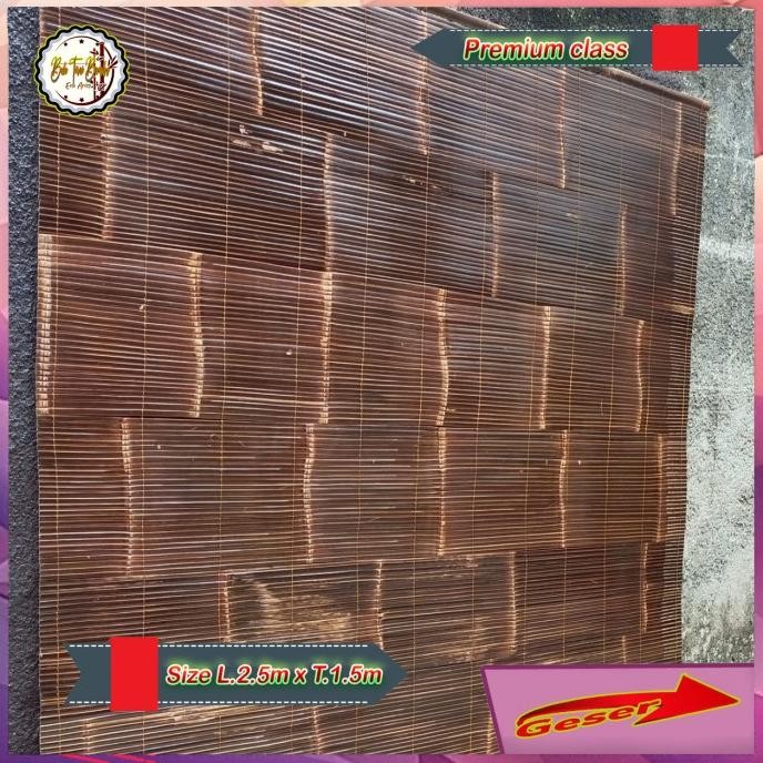 (Murah) Tirai kerai bambu 2,5x1,5 M Kerai/kere/keray/krey