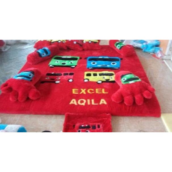 PREMIUM kasur karpet karakter rasfur fullset 6cm