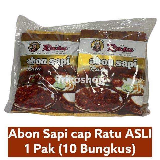 

Abon Sapi Cap Ratu 10 Pc / 1 Pak
