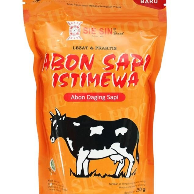 

Abon Sapi Sie Sin 250G Istimewa Abon Sapi Spesial Rasa Polos