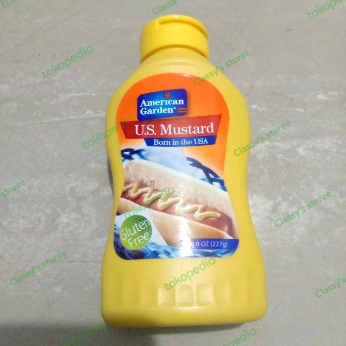 

Ready Mustard American Garden Us Mustard 227 Gr/Gluten Free/Saus Dressing