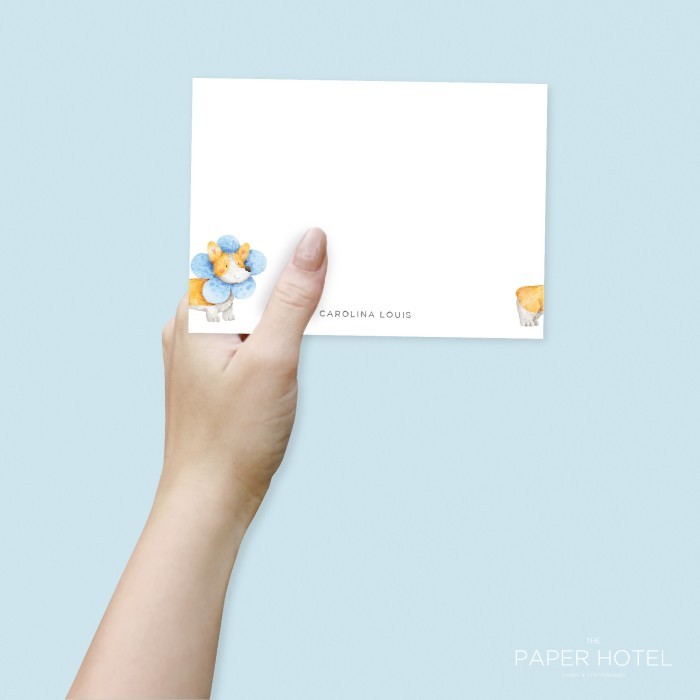 

Notecard - The Corgi Blue (Personalized Initials/ Name, 16pcs)