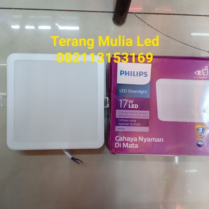 Cuci Gudang Lampu Downlight Panel Led17Wat Kotak Meson Philips / Lampu Plafon