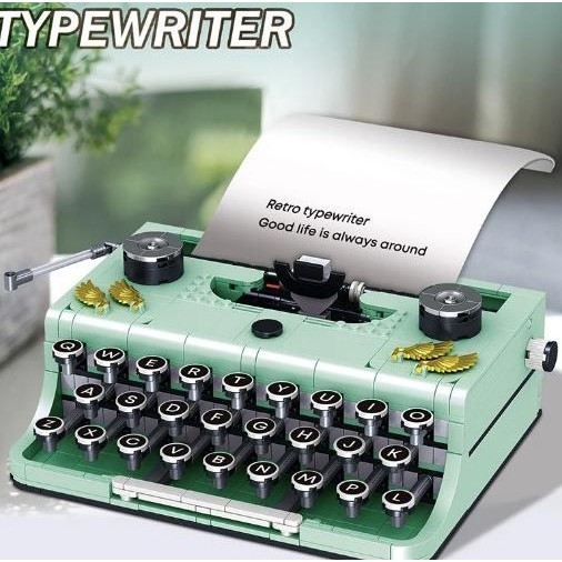 

Retro Bricks Typewriter Blocks Marking Machine Keyboard Mesin Ketik