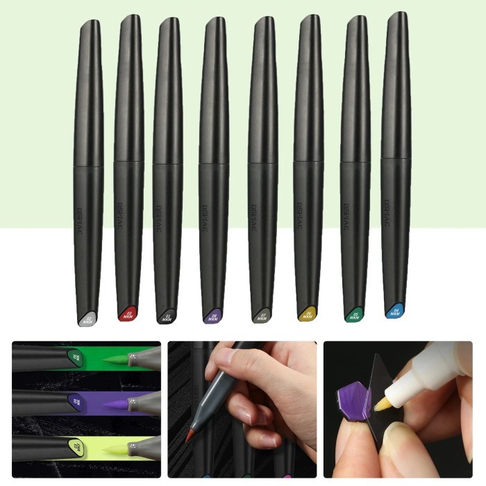 

T E R B A R U . Dspiae Soft Tipped Markers 11/12 Colors Brush Pen -