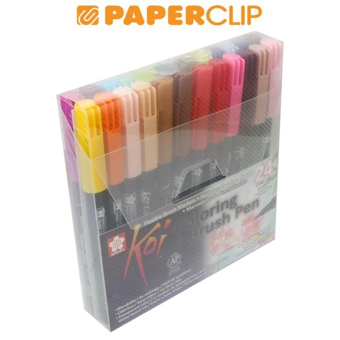 

T E R B A R U SPIDOL SAKURA SET BRUSH PEN XBR-S24 KOI 24 COLOR