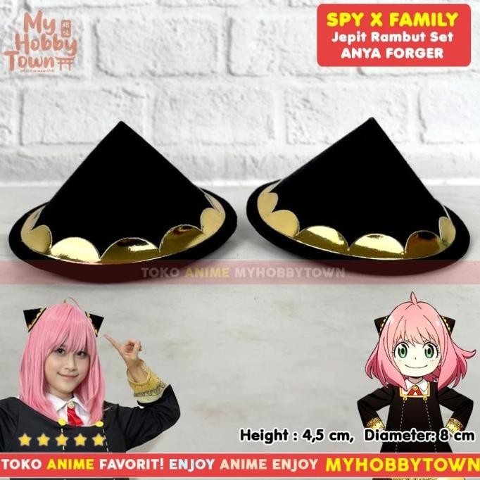 Jepit Rambut Anya Forger Kostum Cosplay Property Spy X Family