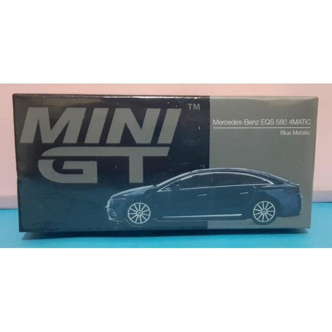 MiniGT Mini GT 559 Mercedes-Benz EQS 580 4MATIC Blue Metallic