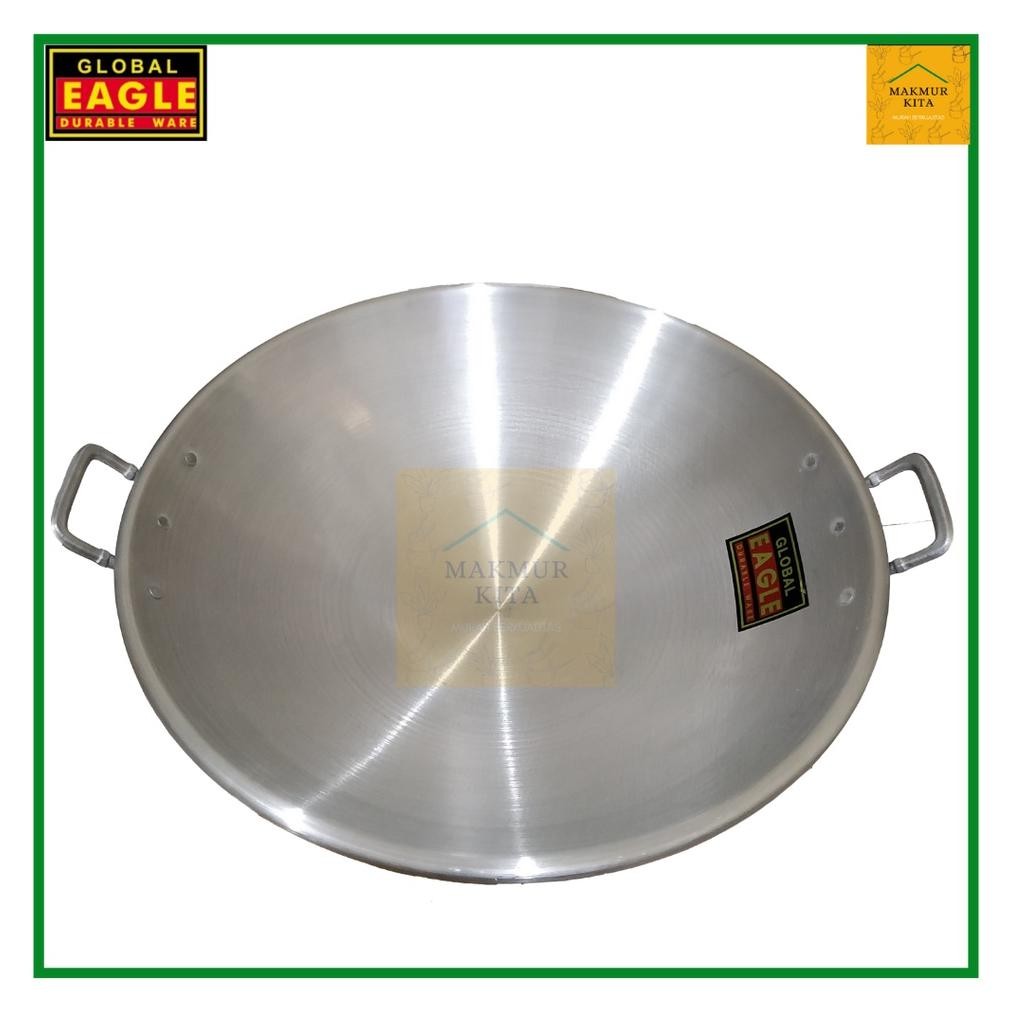 Wd-54 Wajan Penggorengan 26 28 30 32 35 38 41 46 50Cm Aluminium Global Eagle / Wajan Aluminium Jawa 