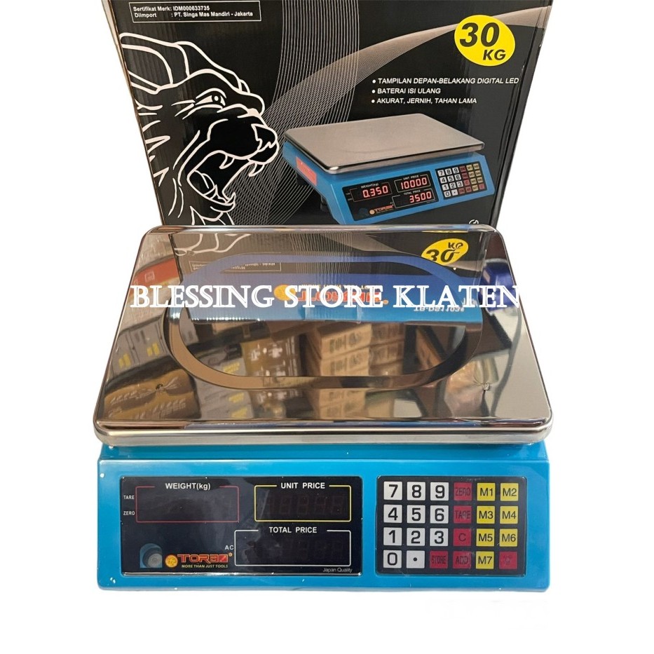 best seller] TIMBANGAN KAPASITAS 30KG / TIMBANGAN DIGITAL SCALE TORA 30KG BAGUS