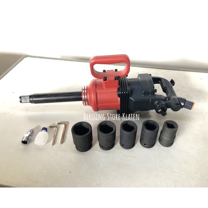 paling diminati] AIR IMPACT WRENCH 1 INCH/ALAT BUKA / BOR ANGIN BAN MOBIL TRUK 5 SOCKET