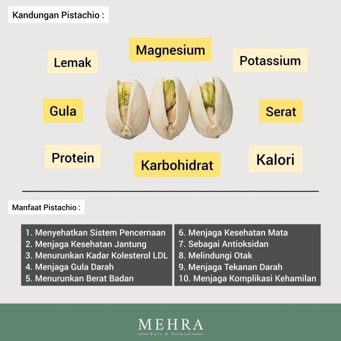 

KACANG PISTACHIO ARAB PANGGANG SAFWA / ROASTED / SALTED / GURIH 250 gr TF