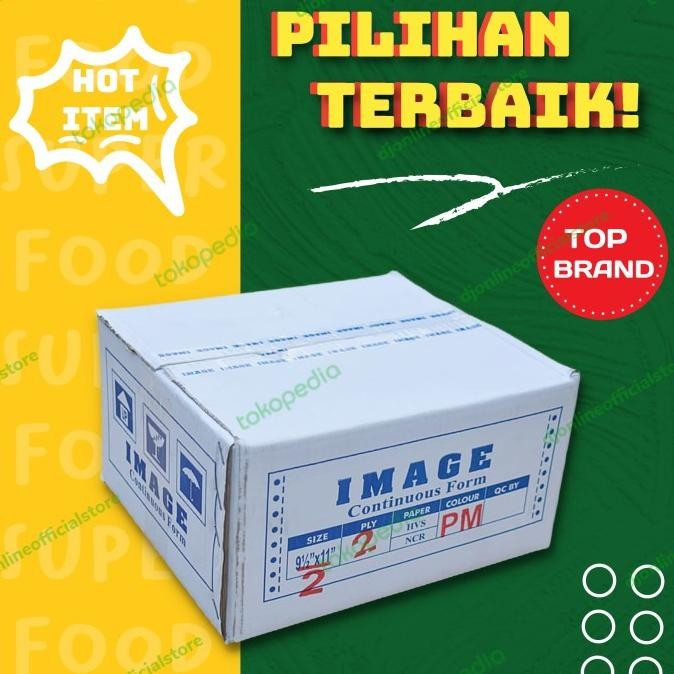 

KERTAS CONTINUOUS FORM ANTI MACET 2 PLY BAGI 2 MEREK IMAGE