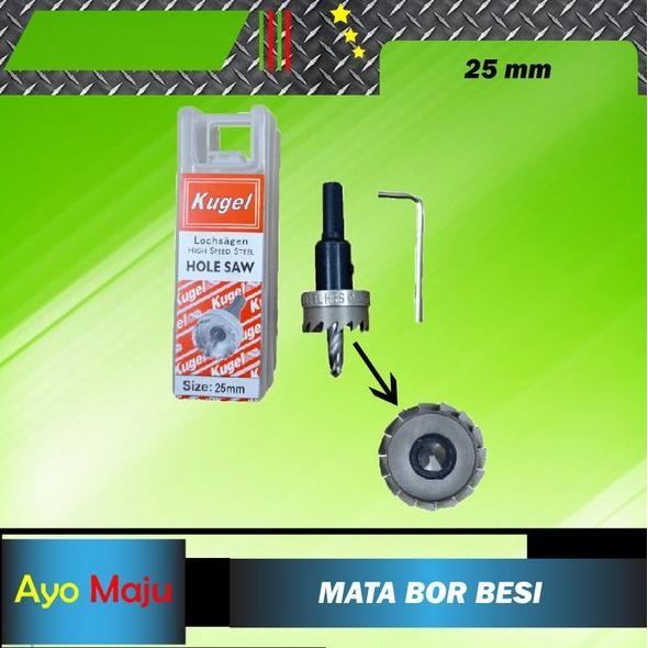 Hole Saw Besi 25mm  HoleSaw Besi 25mm  Mata Bor Besi 25mm KUGEL *