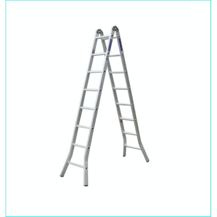 Krisbow Tangga Lipat Aluminium Two Joint 8 Step