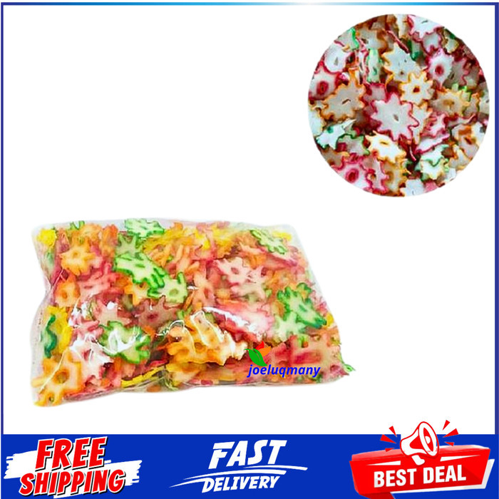 

Kerupuk Bintang Pelangi Mentah 250 gram COD