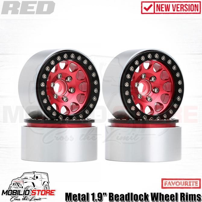 Velg Beadlock 1.9 Realistic Metal Rims Rc 1/10 Crawler Axial Traxxas