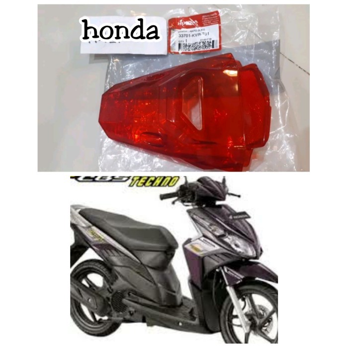 LENSA MIKA STOPLAMP STOP KACA LAMPU BELAKANG VARIO 110 TECHNO KARBU