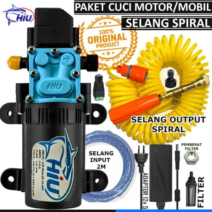 alat Cuci steam motor atau mobil portable pompa DC 12V hemat listrik