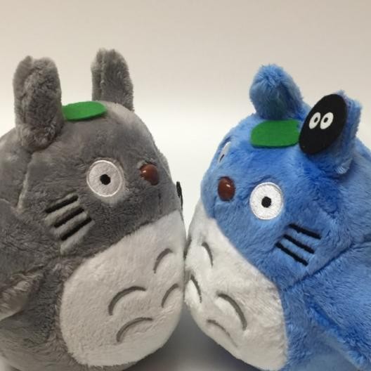 

Boneka Totoro Gantungan Kunci Ghibli U Abu Blue Grey Keychain
