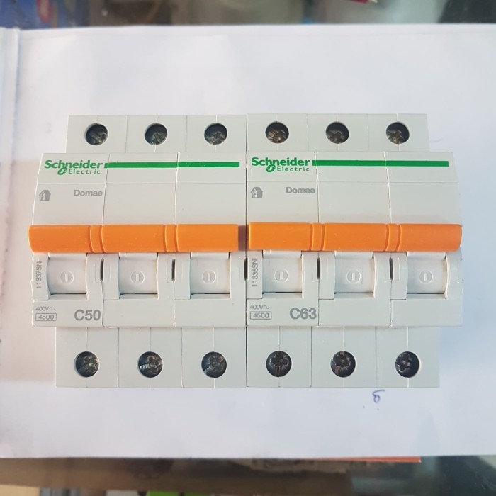 MCB DOMAE SCHNEIDER 3 PHASE 50 A / 63 A