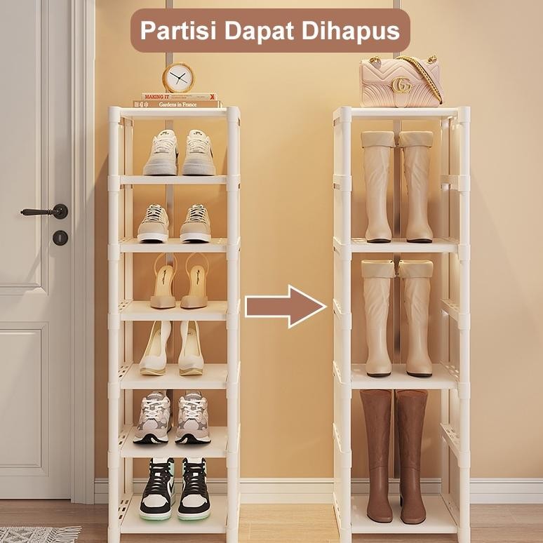 VD08 Rak Sepatu Susun Rak Sepatu Minimalis Tempat Sepatu Rak Sandal Dan Sepatu Lemari Sepatu Kotak S