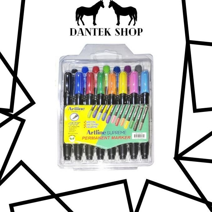 

Artline Spidol Supreme Permanent Marker Set 15 Epf-700 Original Dan Terpercaya