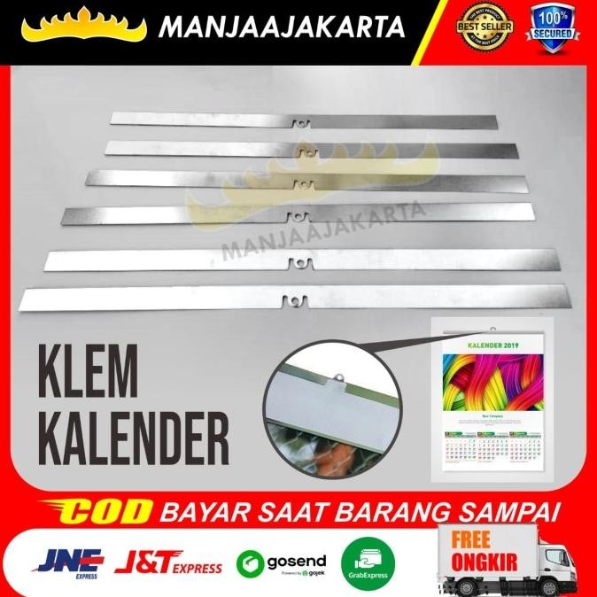 

Klem / Klip / Kaleng Kalender Ukuran - 32.5Cm Kualitas Premium