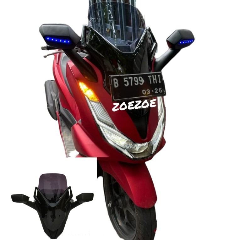 Cover Depan New PCX 160 Lokal 2021 Spion Lipat Baby Forza PCX 160