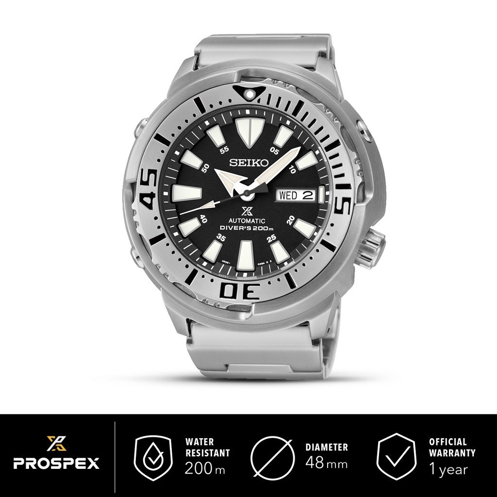 Jam Tangan Pria Seiko Prospex Shrouded Monster Baby Tuna Automatic SRP637K1 Original